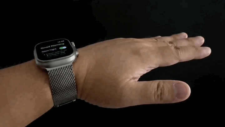 Rotate wrist outward, return, pause 1 second